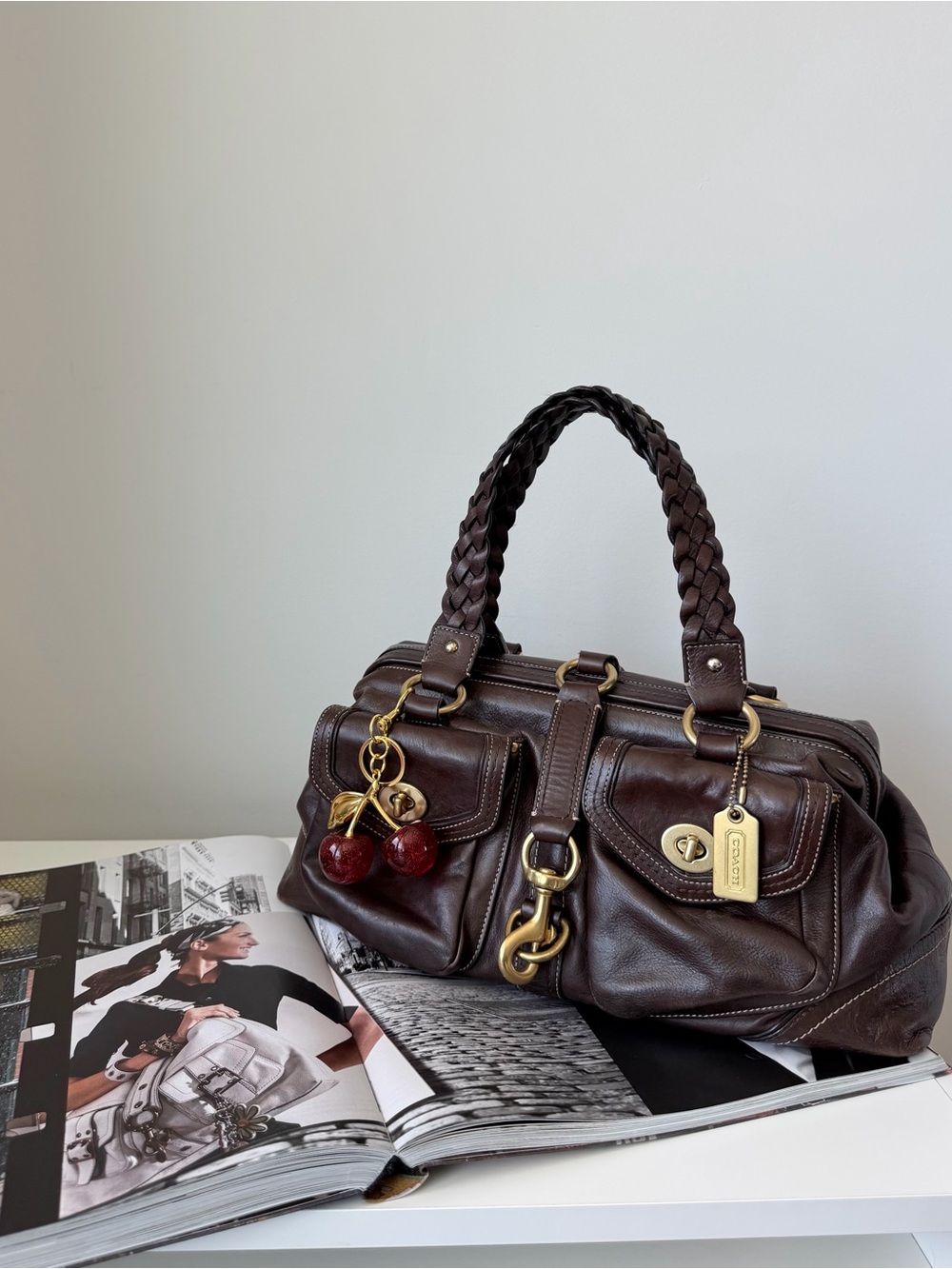 Vintage Coach Legacy Brown Leather Daphne Shoulder Bag - Picture 12 of 12